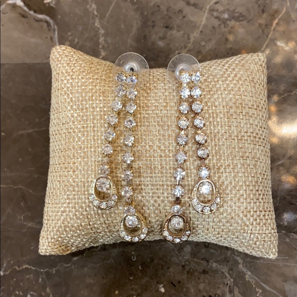 Rhinestone earrings